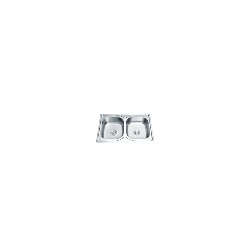 C LAVELLO 2 VASCHE 80X50 S/GOCCIOLATOIO