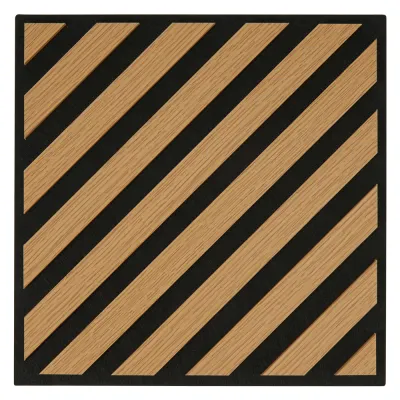 PANNELLO A DOGHE listelli diagonale sx - marrone chiaro