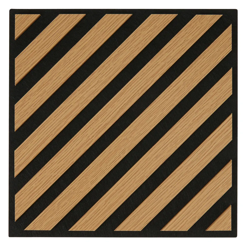 PANNELLO A DOGHE listelli diagonale sx - marrone chiaro
