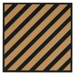 PANNELLO A DOGHE listelli diagonale sx - marrone chiaro