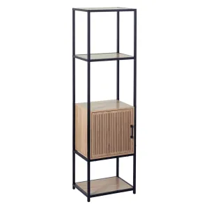MOBILE CON RIPIANI IN LEGNO cm. 43 x 33 x h.153 - 5 ripiani