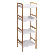 SCAFFALE PORTABIANCHERIA DA BAGNO cm 36 x 33 x h.110 - 4 ripiani