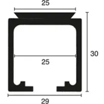 BINARIO P/PORTA SCORREVOLE 2 M