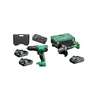 HIKOKI KIT TRAPANO C/PERC DV18DA+SMERIGL 115MM G18DSL 18V