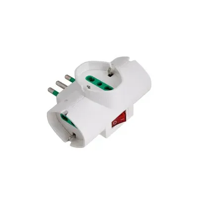 FME 87321 ADATTATORE 16A 3 P BIP.SCHUKO+INTERRUTTORE