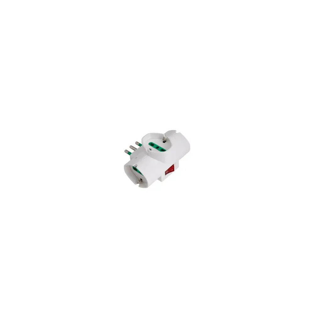 FME 87321 ADATTATORE 16A 3 P BIP.SCHUKO+INTERRUTTORE