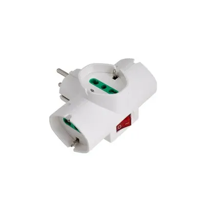 FME 87323 ADATTATORE SCHUKO 3 P BIP.SCHUKO+INTERRUT.