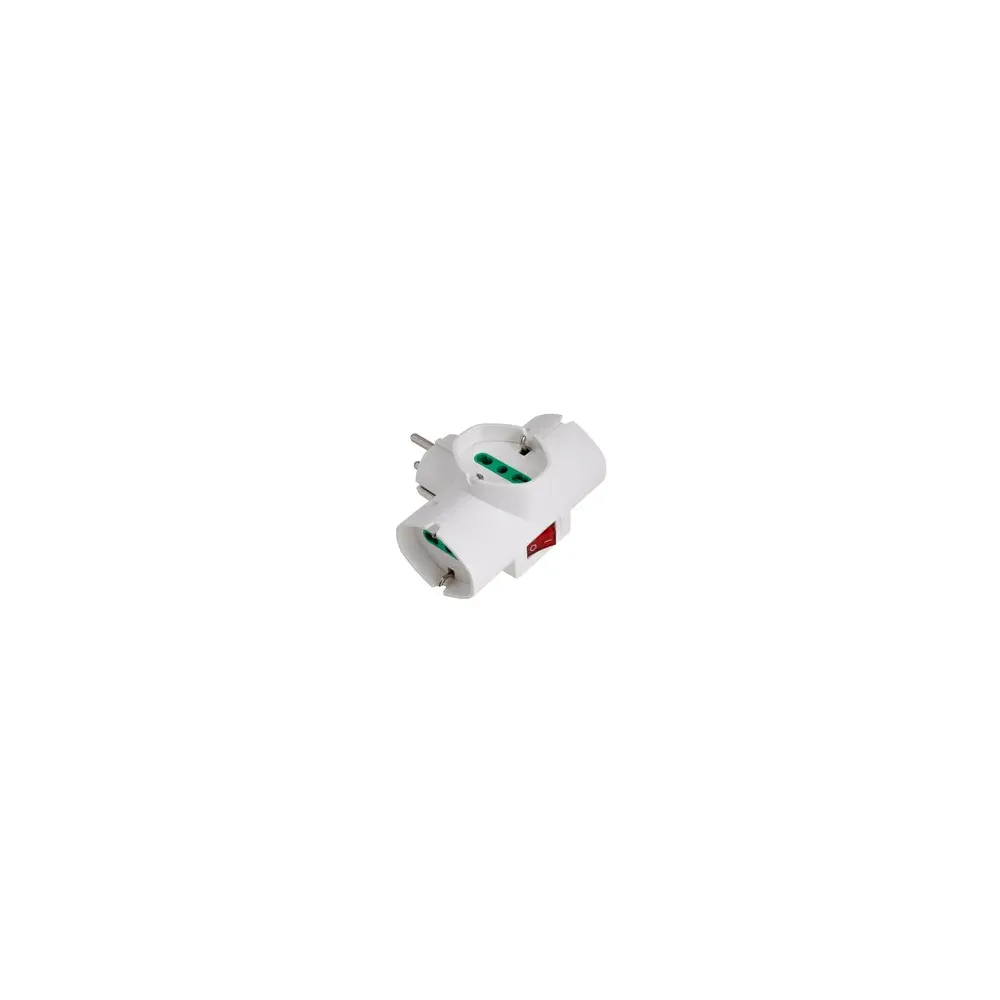 FME 87323 ADATTATORE SCHUKO 3 P BIP.SCHUKO+INTERRUT.