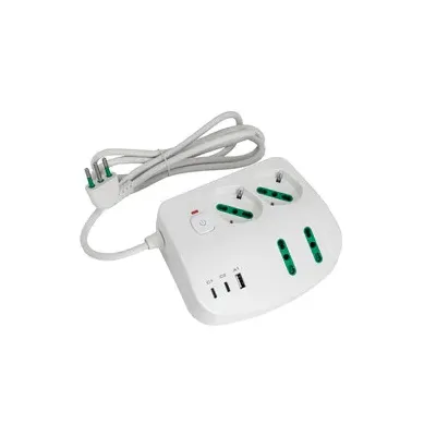 FME 40890 MULTIPRESA DA TAVOLO 4P+3P USB A-B-C BCA