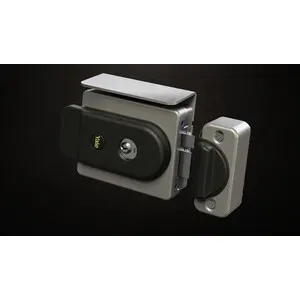 YALE 770 SERRATURA APPL ELETT P/FERRO E40/80 REV ARGENTO