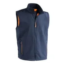 GILET PONENTE SOFTSHELL BLU NAVY/ARANCIO TG.  L