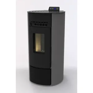 C STUFA PELLET ROUND ARGE 9 ANTRACITE V6