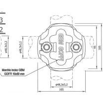 GIUNTO ORTOGONALE PER PONTEGGIO per tubo Ø 48 mm