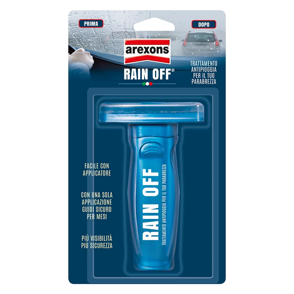 TRATTAMENTO IDROREPELLENTE PER PARABREZZA 'RAIN OFF' 100 ml - con applicatore