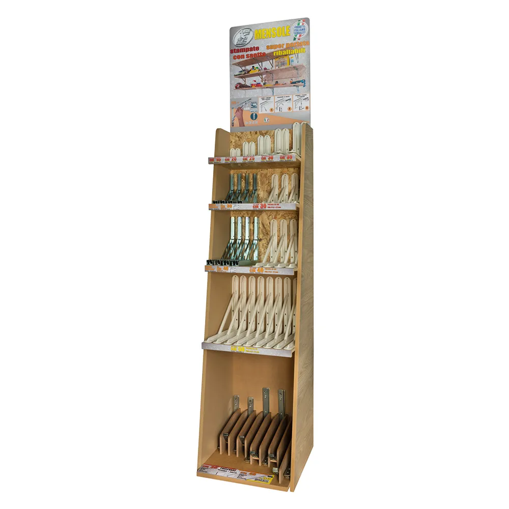ESPOSITORE CON ASSORTIMENTO 'REGGIMENSOLE' cm. 50 x 56 x h. 185 - pz. 168