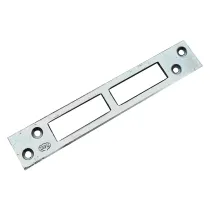 CONTROPIASTRA PER SERRATURE A BAIONETTA tipo 2 asola doppia - mm 150 x 25 x 3