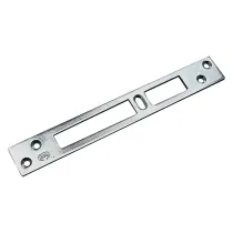CONTROPIASTRA PER SERRATURE A BAIONETTA tipo 3 asola doppia foro cent.- mm 180 x 25 x 3