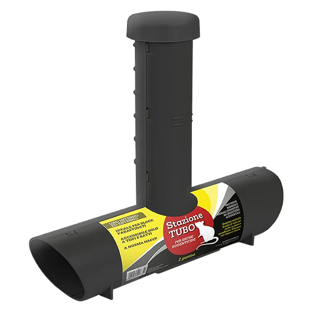 STAZIONE DI SICUREZZA PER ESCHE RODENTICIDE ''TUBO' cm. 28 x 6