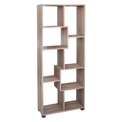 LIBRERIA CON VANI SFALSATI LINEA 'ATENA' col. rovere naturale
