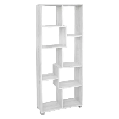 LIBRERIA CON VANI SFALSATI LINEA 'ATENA' col. bianco
