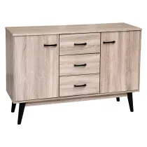 MOBILE CON ANTE E CASSETTI LINEA 'AURA' col. rovere naturale