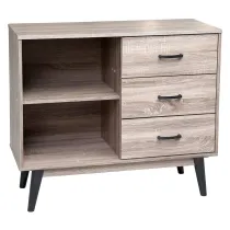 MOBILE CON CASSETTI LINEA 'AURA' col. rovere naturale