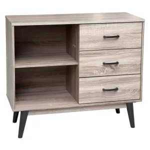 MOBILE CON CASSETTI LINEA 'AURA' col. rovere naturale