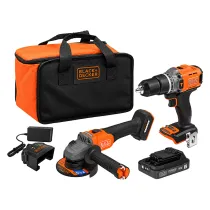 TRAPANO+SMERIGLIATRICE A BATTERIA 'BCK24E1SB-QW' 18V