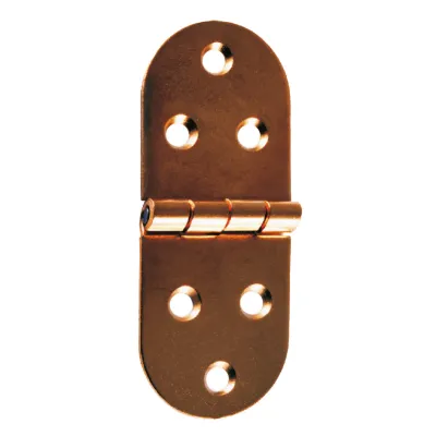 CERNIERE A BISCOTTO ACCIAIO BRONZATO 80 x 30 mm (4 Pezzi)