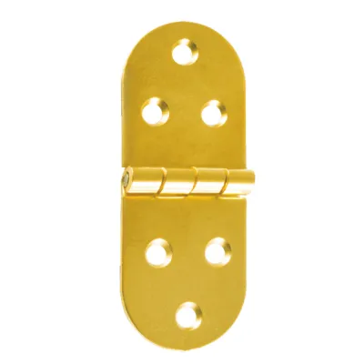 CERNIERE A BISCOTTO ACCIAIO ZINCATO GIALLO 80 x 30 mm (4 Pezzi)
