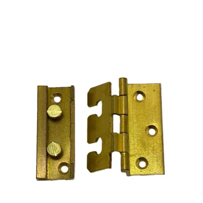 CERNIERA REGOLABILE IN OTTONE FRESATO ALI ZANCATE 50X40 mm COLLO 13 ORO (1 Pezzo)