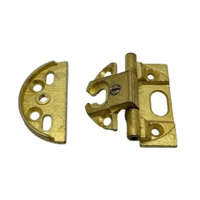 CERNIERA PER PORTE IN BATTUTA CON PREMONTAGGIO ORO 40x15x9.5 mm (1 Pezzo)