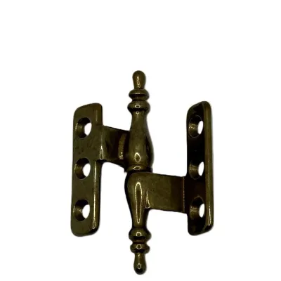 CERNIERA IN OTTONE BRONZATO ALI ZANCATE SINISTRA 65X55 mm (1 Pezzo)