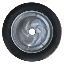 RUOTA PIENA PER BETONIERA Ø 23 cm - larghezza 4