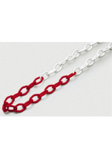 Signaling chain - white/red - 5 mt.