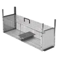 TRAPPOLA PER PREDATORI DOPPIA ENTRATA cm 82 x 24 x h 26 magl. 1