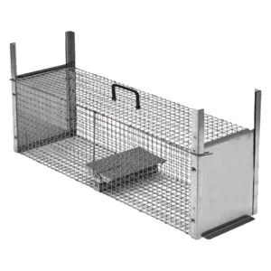 TRAPPOLA PER PREDATORI DOPPIA ENTRATA cm 82 x 24 x h 26 magl. 1