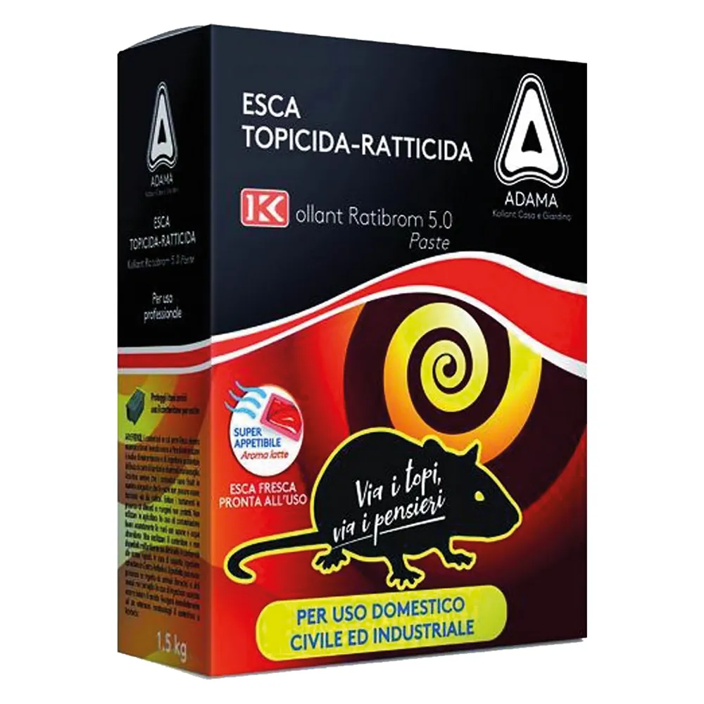 ESCA TOPICIDA 'RATIBROM' gr. 1500 - cf. 3 buste (500 gr.) ESCA TOPICIDA 'RATIBROM' gr. 1500 - cf. 3 buste (500 gr.)