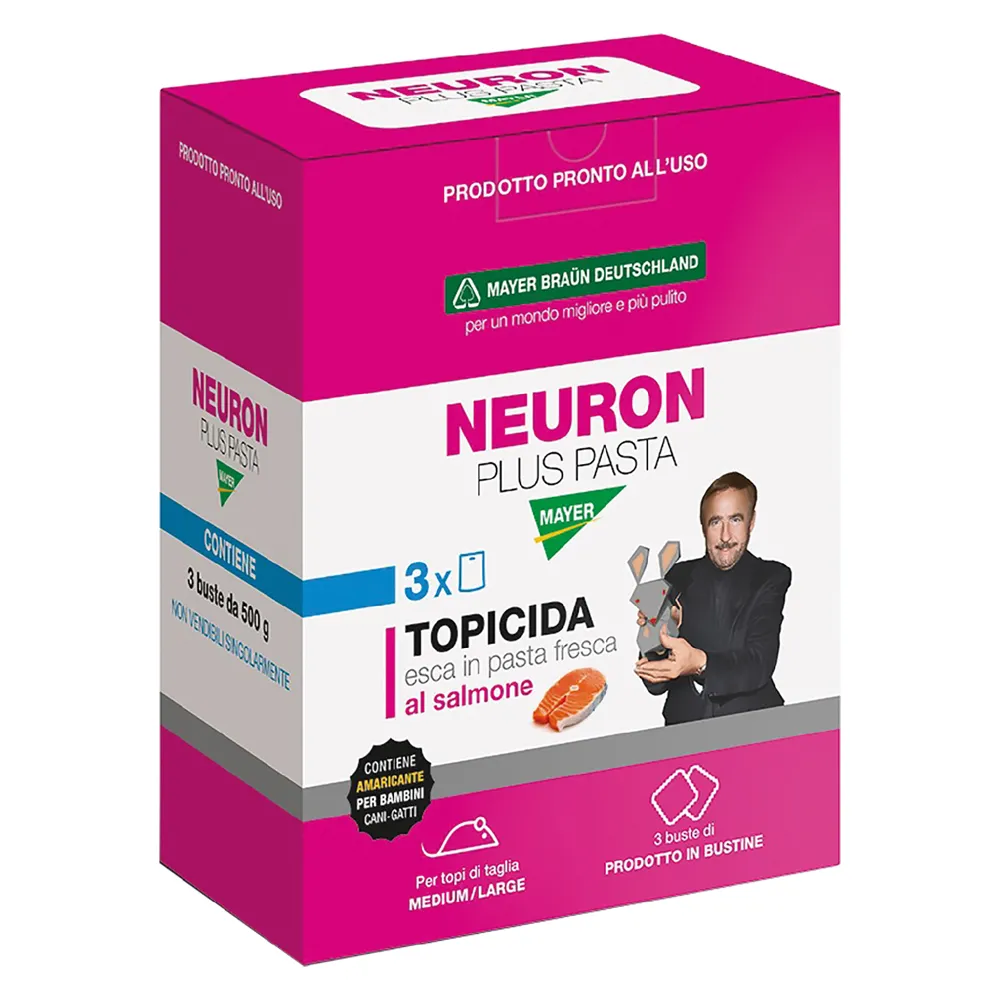 ESCA TOPICIDA 'NEURON' gr. 1500 - cf. 3 buste (500 gr.) ESCA TOPICIDA 'NEURON' gr. 1500 - cf. 3 buste (500 gr.)