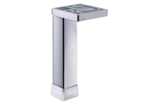 Metal foot with square flange