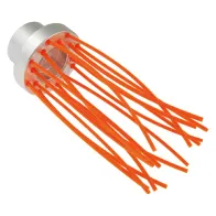 SPAZZOLA MULTIFILO SUPPORTO ALLUMINIO 'BRUSH' 16 fili - Ø 80 mm