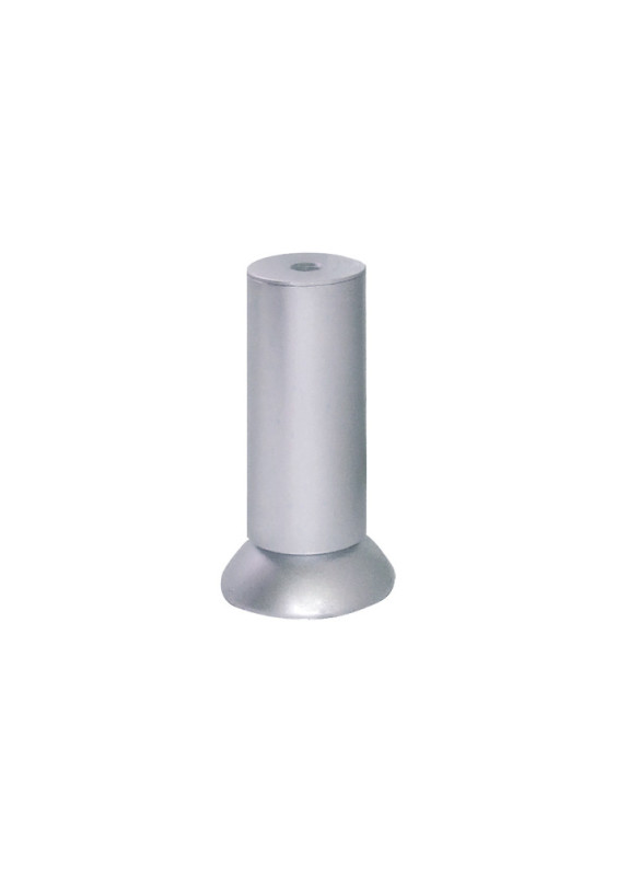 Aluminum grey plastic foot diameter 35