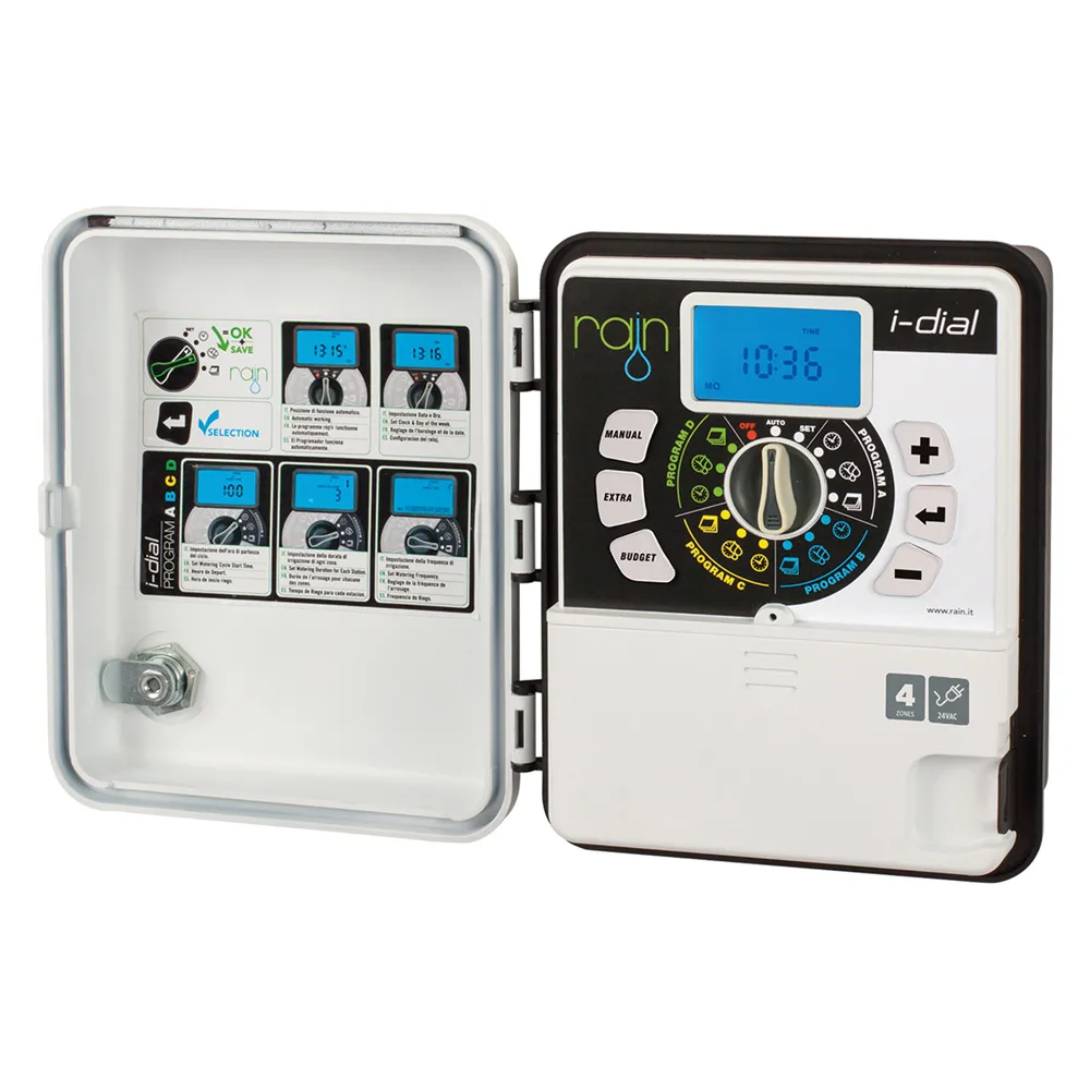 CENTRALINA PER IRRIGAZIONE RAIN 'I-DIAL' 6 stazioni - 24 volt