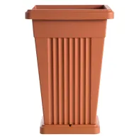 VASO 'PIRAMIDE' cm 40 x 40 x h 59 Lt. 50 terracotta