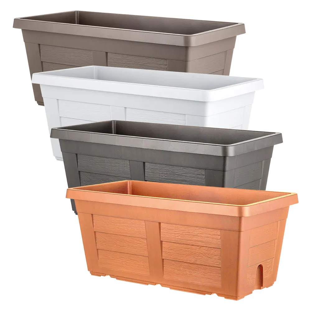 FIORIERA RETTANGOLARE cm 80 x 40 x 34 - antracite (senza sottovaso) FIORIERA RETTANGOLARE cm 80 x 40 x 34 - antracite (senza sottovaso)