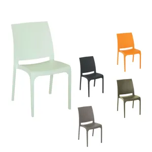 SEDIA IN POLIPROPILENE 'VOLGA' beige taupe