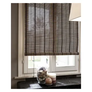 TAPPARELLA IN LISTELLI DI BAMBU' cm 120 x 250 - marrone chiaro