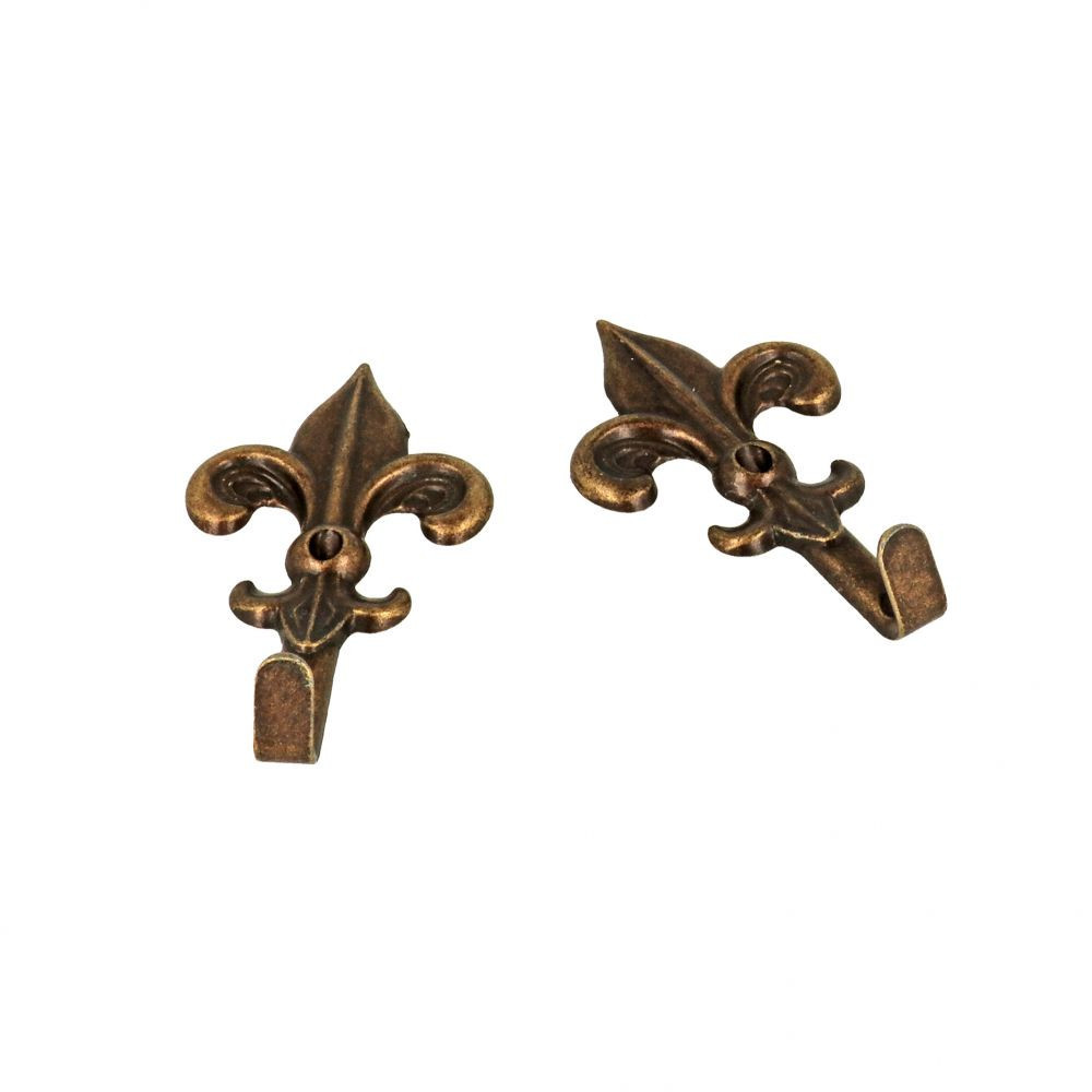 "Giglio" model picture hooks with bronzed finish