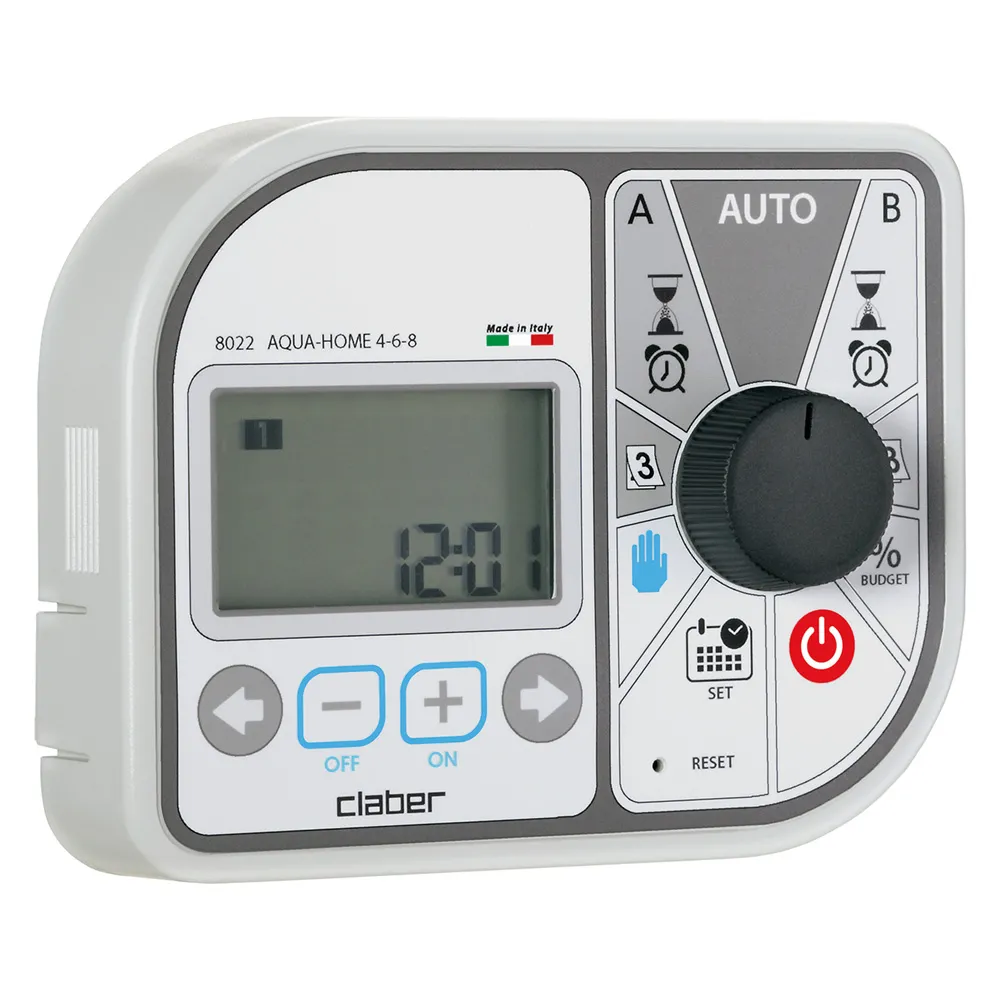 CENTRALINA PER IRRIGAZIONE 'AQUA-HOME 4-6-8' Art. 8022 - 2 programmi blister CENTRALINA PER IRRIGAZIONE 'AQUA-HOME 4-6-8' Art. 8022 - 2 programmi blister
