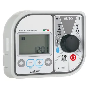 CENTRALINA PER IRRIGAZIONE 'AQUA-HOME 4-6-8' Art. 8022 - 2 programmi blister